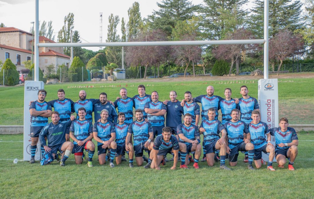La plantilla del Rugby Aranda 2023-2024. / Arturo Sanz
