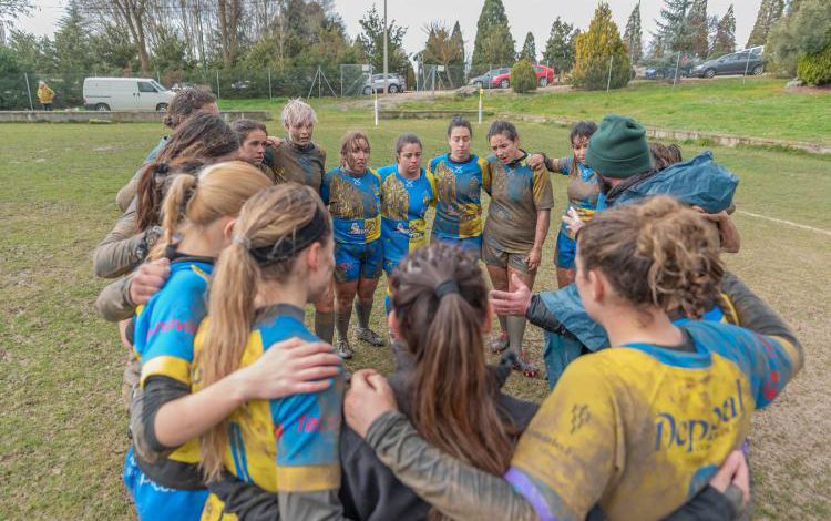 Las jugadoras del Ribera Rugby están conjuradas ante la visita del Cormorán. / Ribera Rugby
