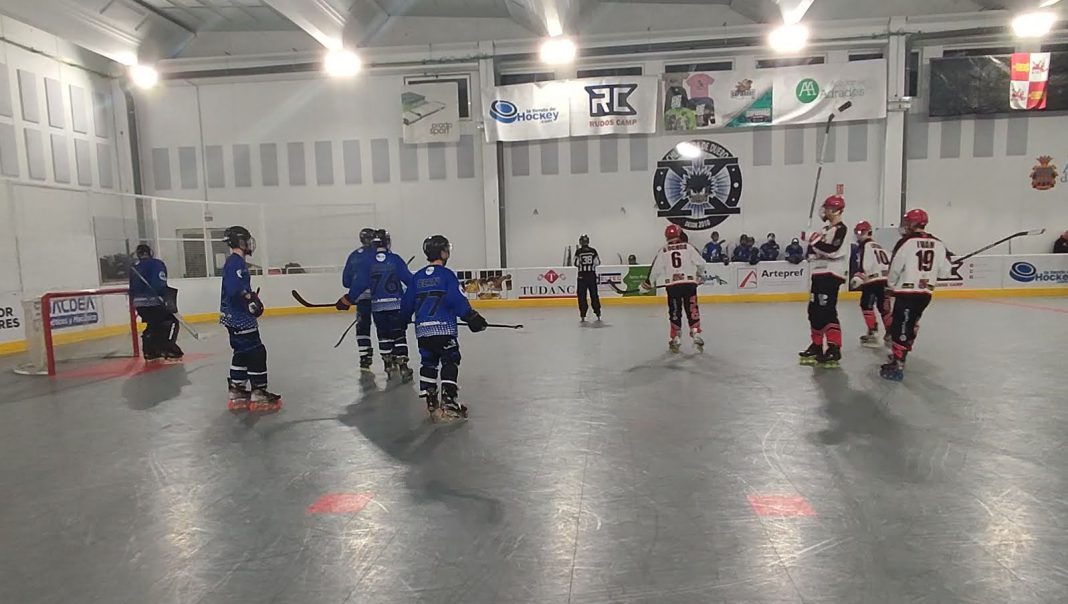 Una imagen del apasionante encuentro disputado en Prado Sport entre Hockey Línea Aranda y Las Rozas en Liga Élite. / duerodeporte.com