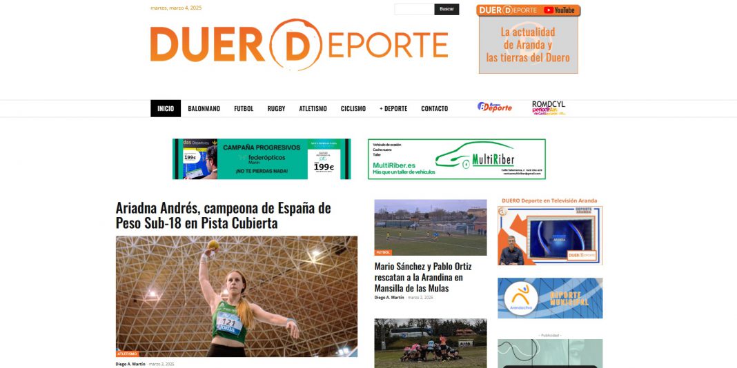 Portada de duerodeporte.com