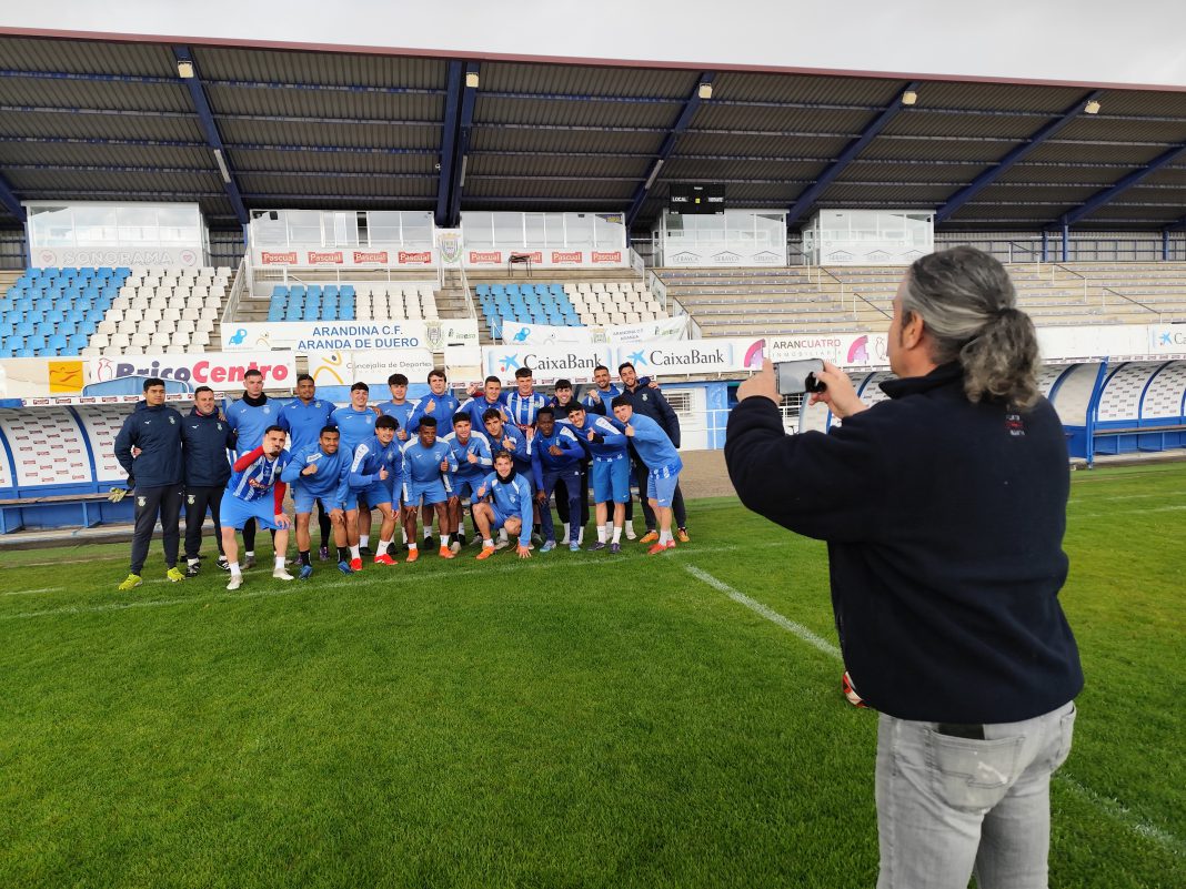La plantilla de la Arandina durante uno de los últimos entrenamientos de la presente temporada. / duerodeporte.com