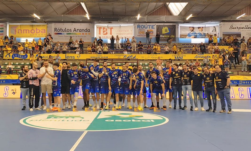 Foto de familia de la plantilla del Tubos Aranda Villa de Aranda 24-25. / duerodeporte.com