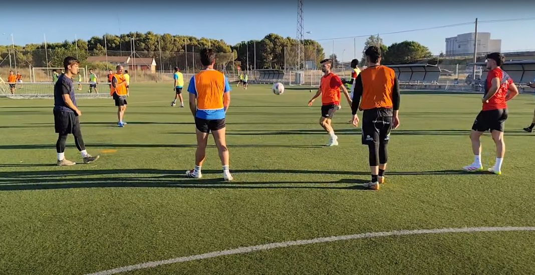 Una de las primeras sesiones de trabajo del Riber esta pretemporada. / DUERO Deporte