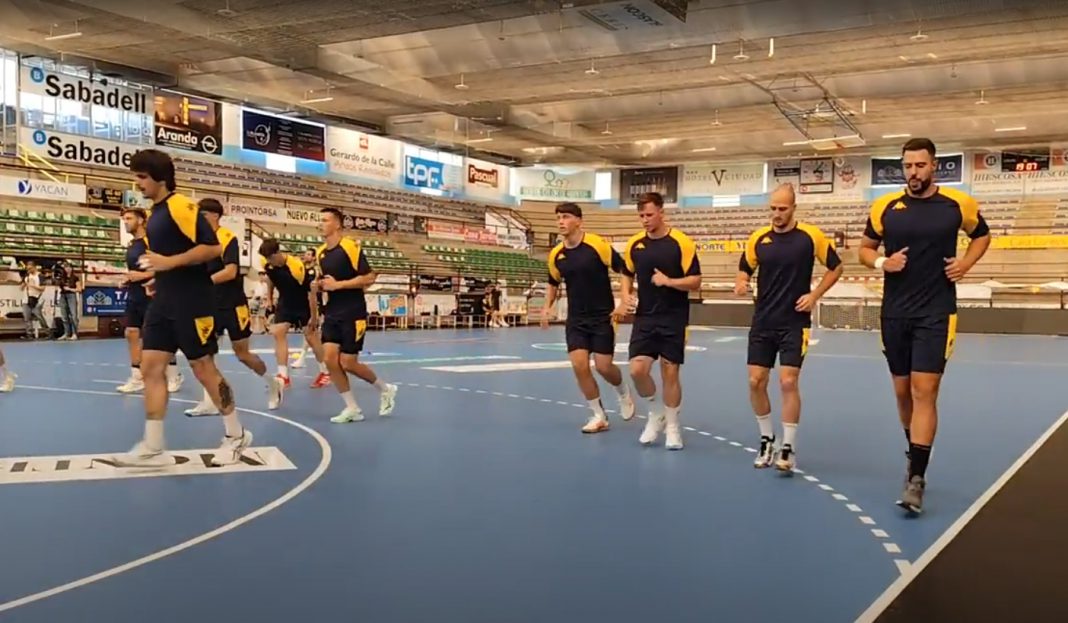 Una de las sesiones de trabajo de Tubos Aranda Villa de Aranda durante esta pretemporada. / duerodeporte.com