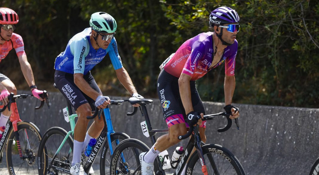 Mario Aparicio en la escapada del día en la etapa reina de La Vuelta. / Sprint Cycling Agency