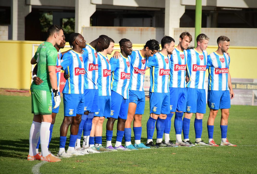 El once inicial con el que formó la Arandina en el Municipal de Mojados. / David Sánchez