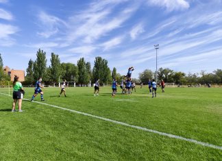 Rugby Aranda afronta su histórico debut en División de Honor B Una de las acciones legales, de Rugby Aranda