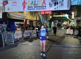 Alejandra Ortuño impone su ley y revalida triunfo en la San Silvestre Arandina Alejandra Ortuño (UBU Campos - Atletismo Ribera) tras rebasar la línea de meta y conseguir su segundo triunfo absoluto en la San Silvestre Arandina. / DUERO Deporte