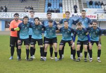 El Riber líder de Provincial antes de Navidad El once titular con el que formó el Riber ante Groggys's Gamonal en el Juan Carlos Higuero. / DUERO Deporte