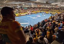 El Santiago Manguán sigue entre las canchas con más espectadores Las gradas del pabellón Santiago Manguán durante uno de los encuentros de esta temporada. / DUERO Deporte