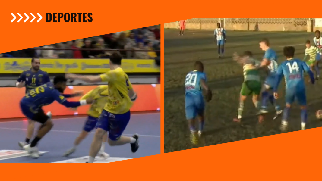 Las dos acciones que propiciaron el malestar de Tubos Aranda Villa de Aranda y Arandina esta pasada jornada. / laligaplus y la9tv