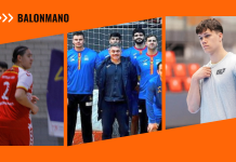 Aranda exporta balonmano Hugo Esteban (i) Dani Llorente y Jevgenijs Rogonovs (d) patrimonio del balonmano arandino y del Villa de Aranda. /DUERO Deporte