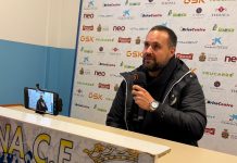 El presidente del Messina valora la vinculación de la Arandina con Racing City Group Justin Davis, presidente del Messina, en la sala de prensa del Estadio Municipal Juan Carlos Higuero, tras vivir in situ un encuentro de la Arandina. / Racing City Group