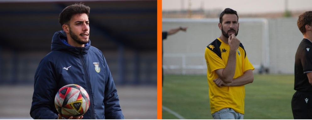 Dani Calvo (i) y su homenaje arandino / DUERO Deporte