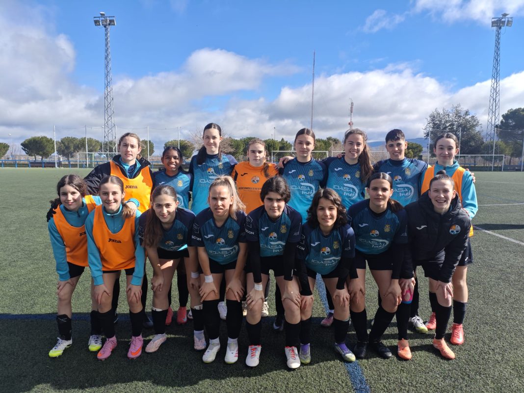 La plantilla del Aranda Riber durante una de las jornadas de la presente temporada. / Aranda Riber