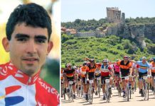 Carmelo Miranda, invitado de honor en marcha cicloturista ‘La Histórica’ de Abejar Carmelo Miranda (i) y una de las imágenes de la marcha cicloturista La Histórica de Abejar. / DUERO Deporte