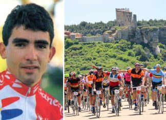 Carmelo Miranda, invitado de honor en marcha cicloturista ‘La Histórica’ de Abejar Carmelo Miranda (i) y una de las imágenes de la marcha cicloturista La Histórica de Abejar. / DUERO Deporte