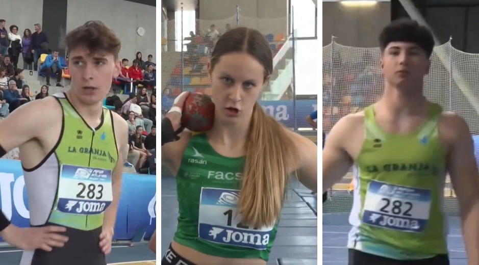 Álex Ibáñez (i) Ariadna Andrés y Mario de las Heras (d) / La Liga Plus