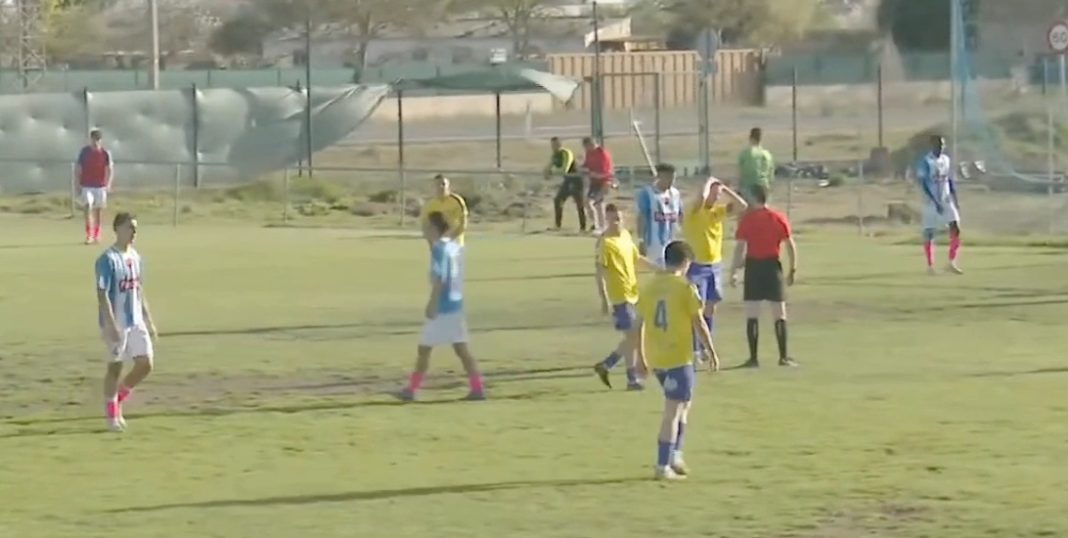 La Arandina se trae un punto tras empatar (1-1) en La Caldera ante el Atlético Mansillés. / Imagen de 987tv