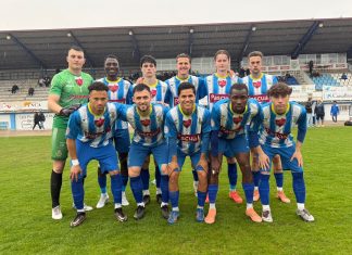 Victoria para la esperanza (3-1) Once inicial de la Arandina ante La Virgen del Camino en el Estadio Juan Carlos Higuero en la 30ª jornada del Grupo VIII de Tercera Federación 25-26. / somos AFIR