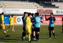 El Riber recupera sus puntos y bate el récord de Liga Provincial Imagen del partido entre el Riber y el San Cristóbal celebrado el pasado mes de febrero en el Estadio Juan Carlos Higuero. / Alberto Calvo