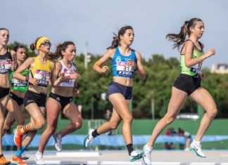 Alejandra Ortuño, en la élite del fondo nacional Alejandra Ortuño -dorsal 31- en plena celebración de los 5.000 metros lisos celebrada en Mahón (Baleares) / RFEA