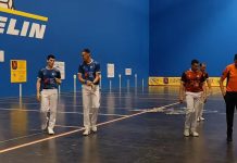 Igoa-Cuairan confirman su presencia en semifinales del Parejas LENC de GARFE La pareja azulada Igoa-Cuairan se impuso en el Frontón Michelín de INACUA Aranda a los colorados Uribe-Arbizu- / DUERO Deporte