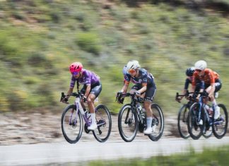 Sara Martín se exhibe en La Vuelta con una escapada de más de 100 kilómetros Sara Martín protagonista de la etapa con más de 100 kilómetros de escapada en sus piernas. / Cxcling
