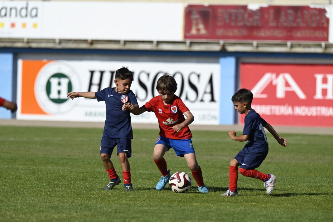 Los prebenjamines y benjamines serán protagonistas un año más en el Torneo del Aranda Riber en el Juan Carlos Higuero. / DUERO Deporte
