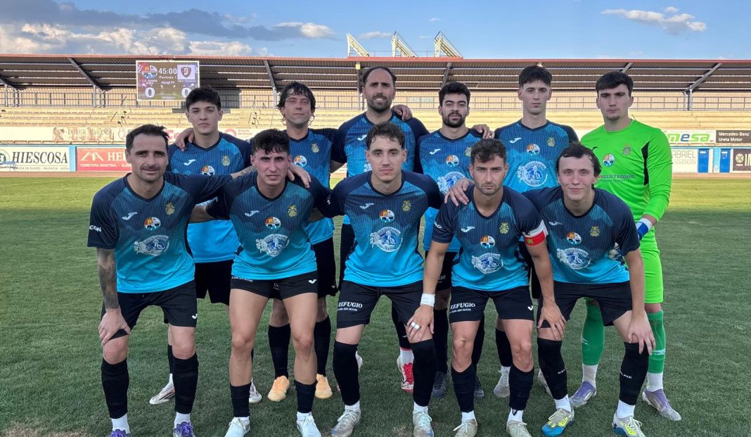 El Riber durante el triangular del pasado fin de semana en el Juan Carlos Higuero. / Aranda Riber