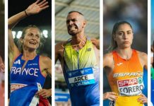 Las grandes estrellas de la XL edición del Cross de la Constitución Nassim Hassous, Alice Finot, Dani Arce, María Forero y Abdessamad Oukelfen. / DUERO Deporte